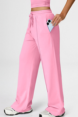 Women’s streetwear straight-leg casual pants.