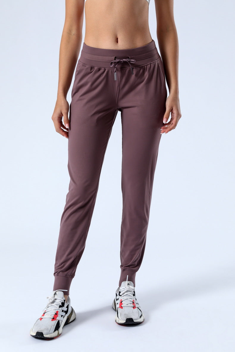 Women Drawstring Waist Joggers