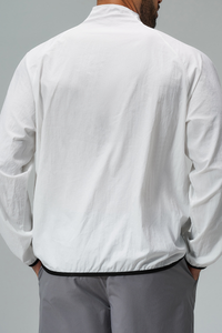 Men's Lightweight Stand Collar Full Zip Sun Protection Jacket
