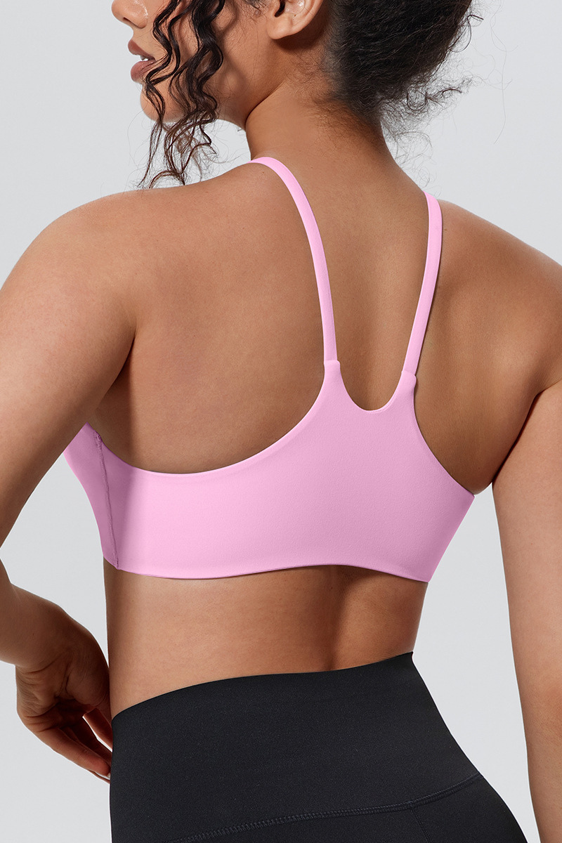 Women's Sport U-neck Slim Shoulder Straps Push Up Bra