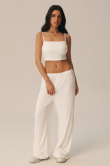 Women's 3 Piece Set: Bra & Long Sleeve Top & Casual Pants