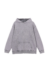 Unisex Fall 400G Heavyweight Washed Vintage Oversized Hoodie