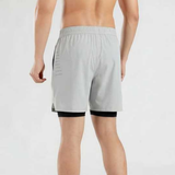 Men's 2-in-1 Athletic Breathable  Shorts with Inner Liner