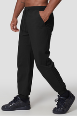 Men's  Quick-Dry Elastic Waist Drawstring Tapered Joggers