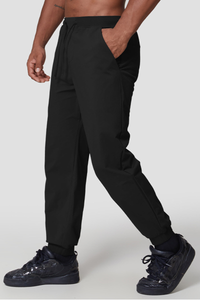 Men's  Quick-Dry Elastic Waist Drawstring Tapered Joggers