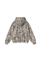 Men's Winter Camo Zip Up Fleece-Lined Hooded Jacket