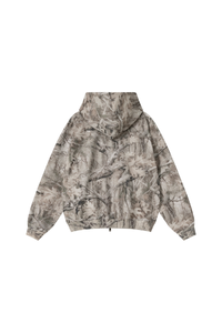 Men's Winter Camo Zip Up Fleece-Lined Hooded Jacket
