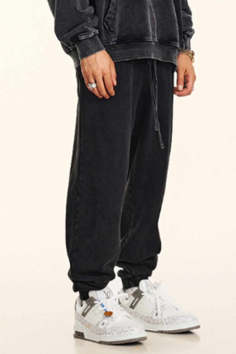 Unisex Cotton Fall Heavyweight Trendy Jogger Pants