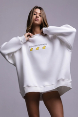 Turtleneck hoodless sweatshirt