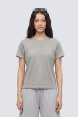 Unisex Slub Cotton Tee - Cooling Breathable Regular Solid