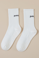 Women's Silicone Anti-Slip Yoga Crew Cotton Yoga Socks