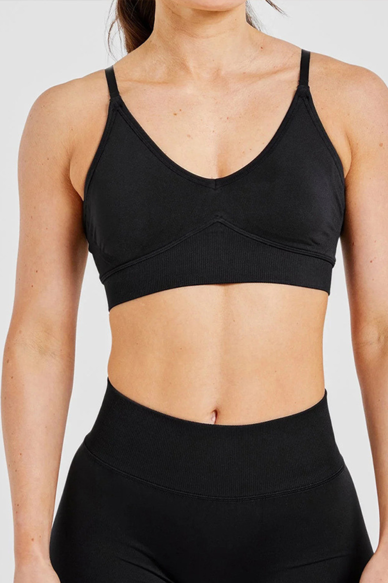 Women's Cross Back Seamless Yoga Bra