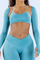 Seamless fitness shawl