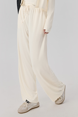 Women Summer High-Waist Lightweight Breathable Casual Pants