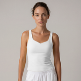 Women's V-neck  Crisscross Back Longline Sport Tank Top