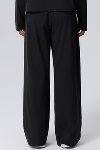 Women Fall Quick Dry lastic Waist Drawstring Wide-Leg Pants
