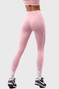 Women's Nude Mid-Waist Color Sports Leggings