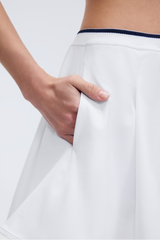 Women's Color-Block Tennis Skirt with Pockets