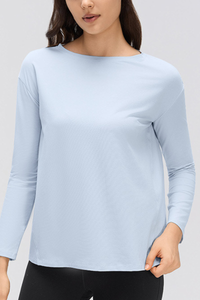 Women's Lightweight Back-Tie Convertible Long-Sleeve Top