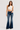 Women's Mid-Rise Flare Jeans with Retro Embroidery