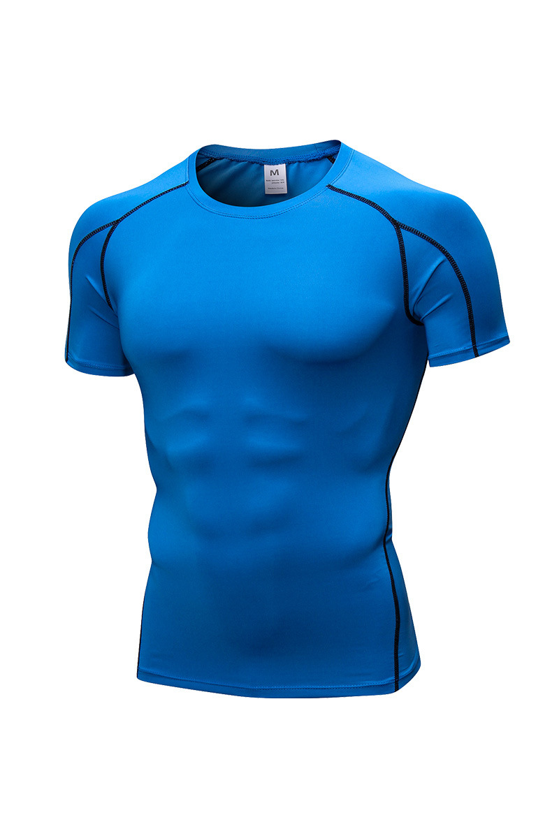 Men's Quick‑Dry Compression Workout Short Sleeve T‑Shirt