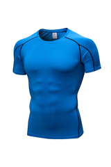 Men's Quick‑Dry Compression Workout Short Sleeve T‑Shirt