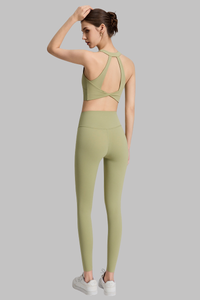 Women's Wide Strap Bra and High-Waisted Leggings 2-Piece Sets