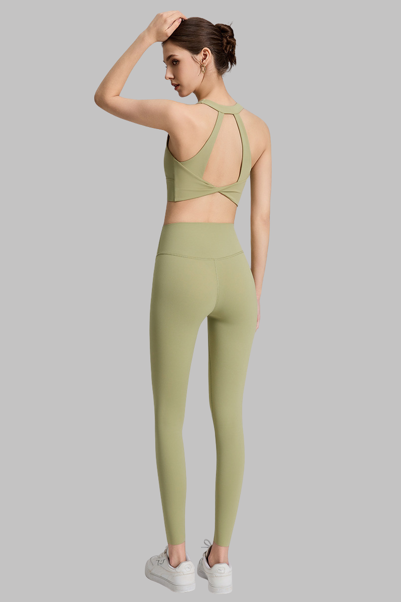 Women's Wide Strap Bra and High-Waisted Leggings 2-Piece Sets