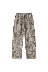 Men's Spring Tree Branch Camo Straight Leg Casual Pants
