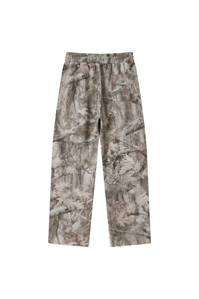 Men's Spring Tree Branch Camo Straight Leg Casual Pants
