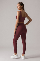 Women’s Wide Strap Bra And Leggings Sportswear Sets