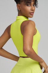 Women's Polo-style sleeveless sport top