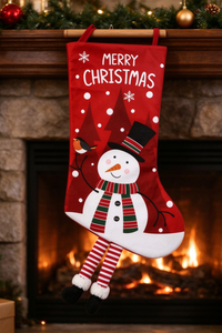 Xmas Gift Bag Cute 3D Leg Design Christmas Decorations