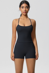 Women Workout Set: Quick Dry Sports Bra + High Waist Shorts