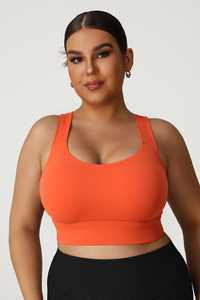 Plus Size Women's Dual-Adjustable Sports Bra