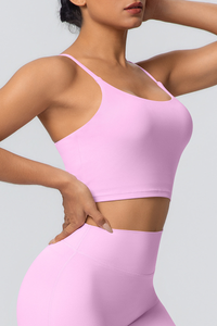 Women's Athletic U-neck Slim Shoulder Strap Bra