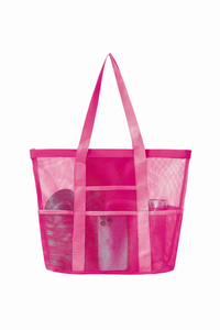 Women's Summer Solid Large Capacity Mesh Sports Bag