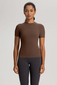 Women Slim-Fit High-Stretch Naked-Feel Yoga T-Shirt