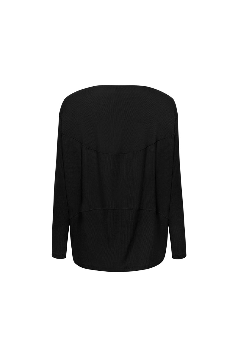 Modal turtle-back long-sleeved top