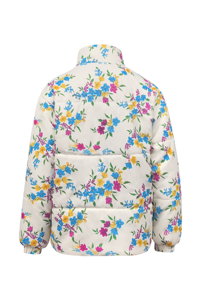 Women's floral pattern cotton jacket.