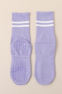Mid-Calf Color Block Professional Anti-Slip Yoga Socks