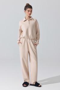 Women's Drawstring Straight-Leg Casual Pants