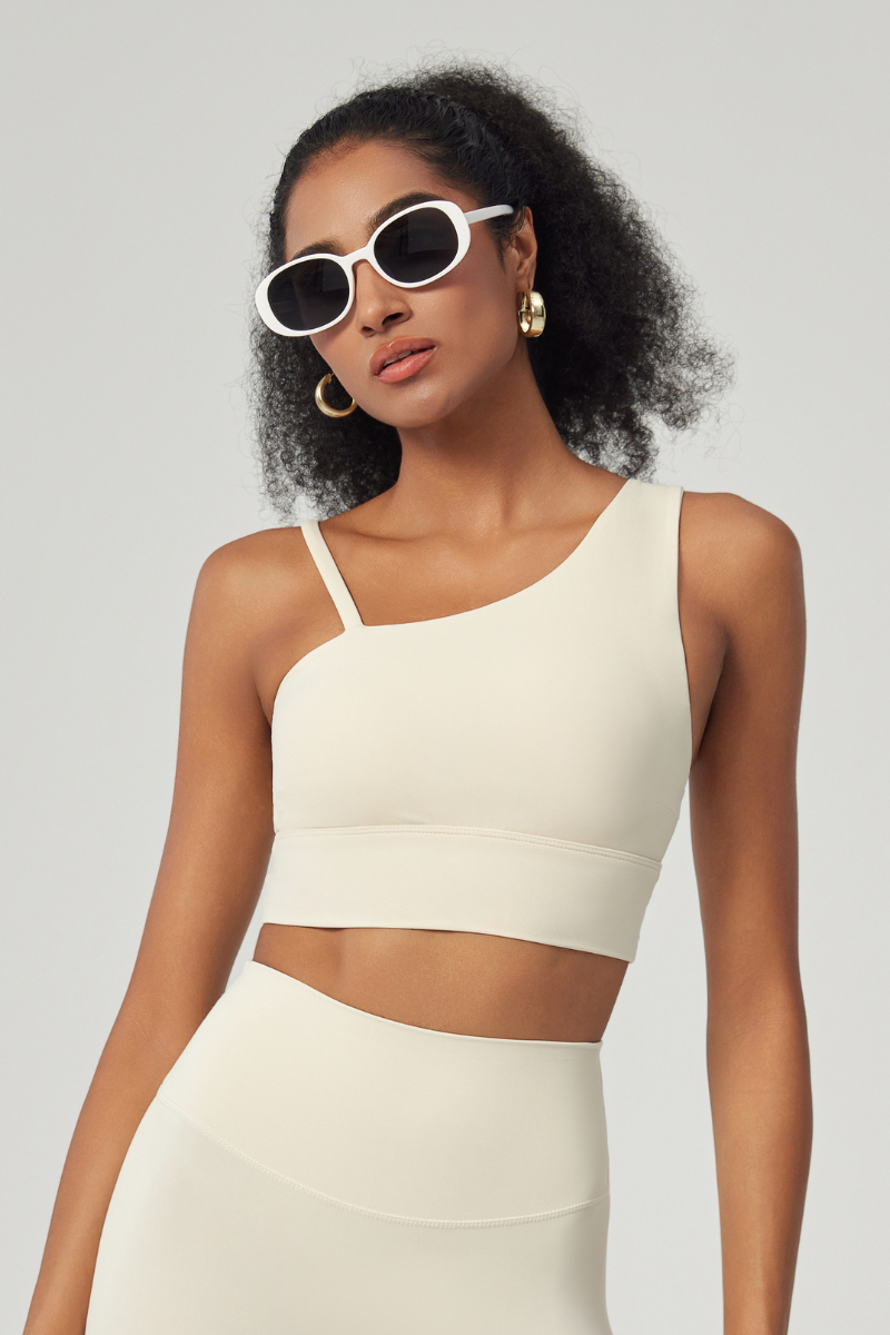 Women's Asymmetrical One-Shoulder Sports Bra