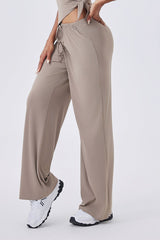 Women High-Waist Relaxed-Fit Drawstring Yoga Lounge Pants