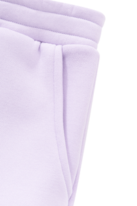 Unisex Fall Fleece Lined Elastic Waistband Curved Sweatpants