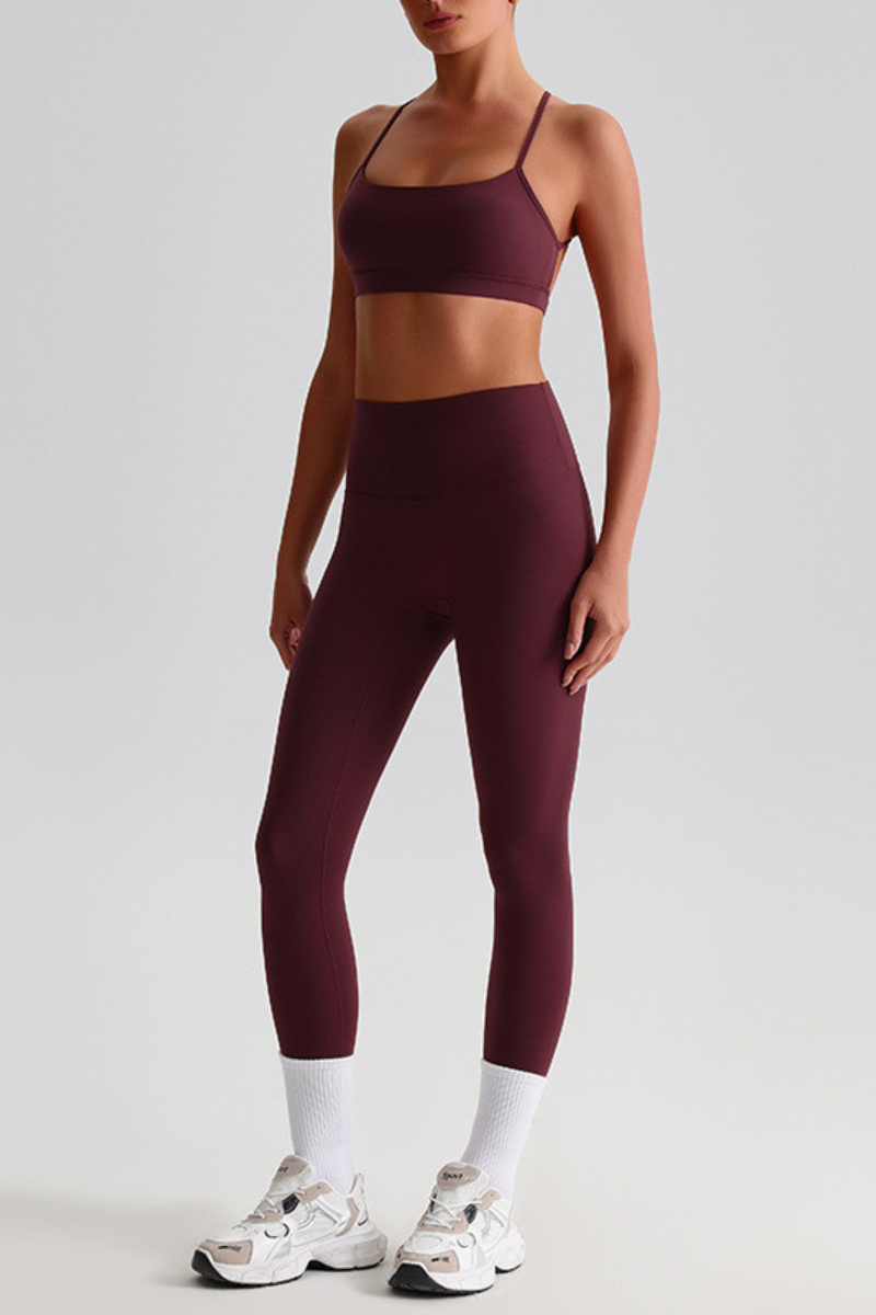 Women's Sports Quick Dry Bra And Leggings Yoga 2-Piece Set