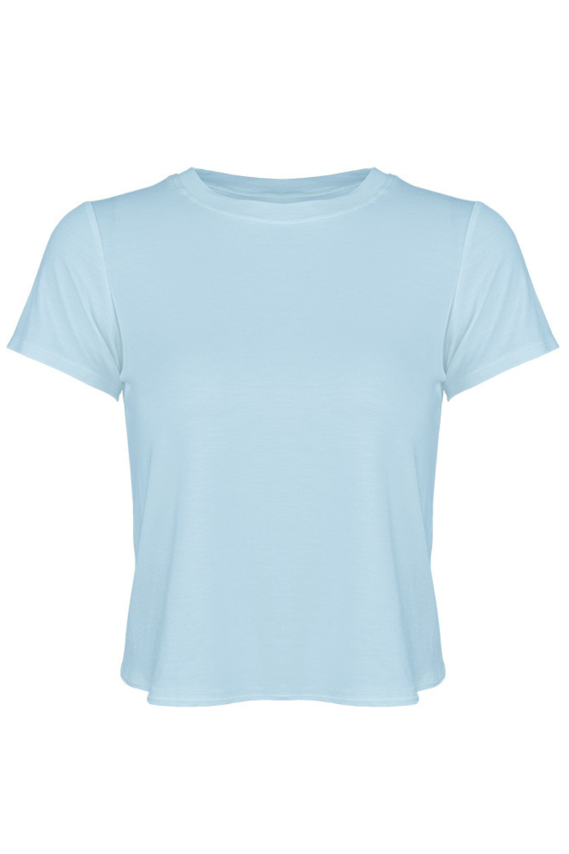 Elastic fitness and casual short-sleeved T-shirt