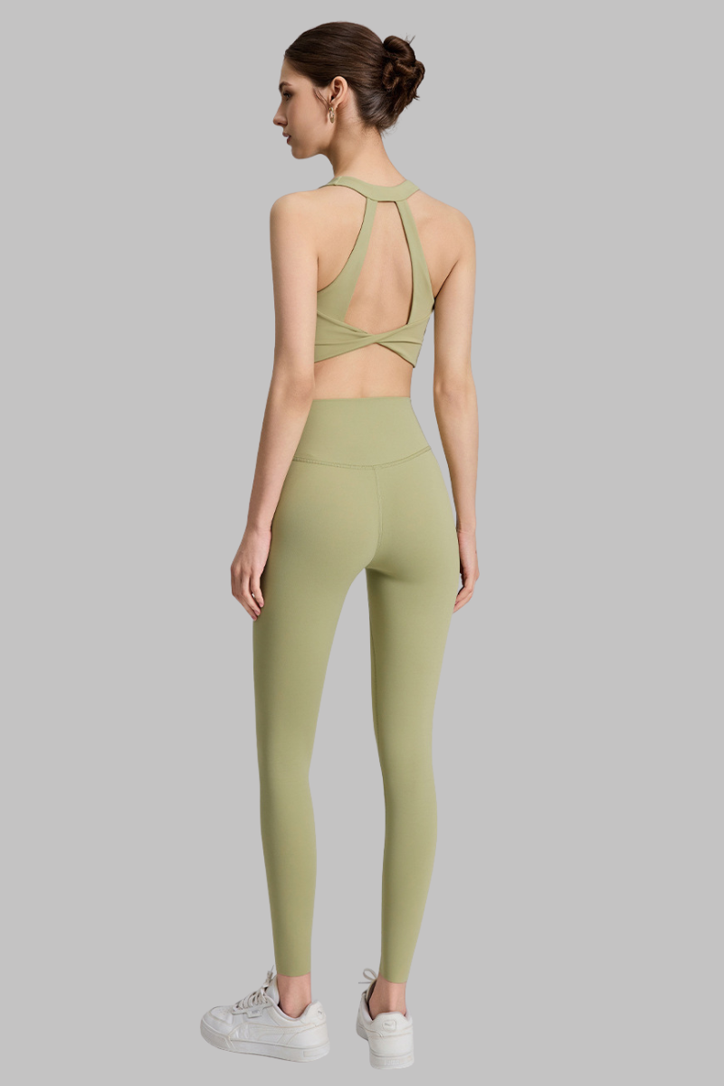 Women's Wide Strap Bra and High-Waisted Leggings 2-Piece Sets