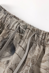 Men's Spring Tree Branch Camo Drawstring Casual Shorts