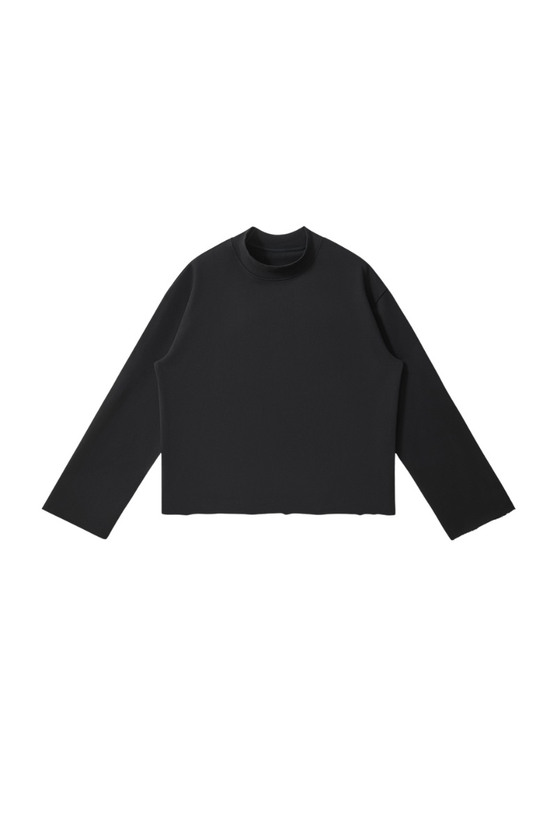 Men's Fall Comfort Colors Style Mock Neck Sweatshirt